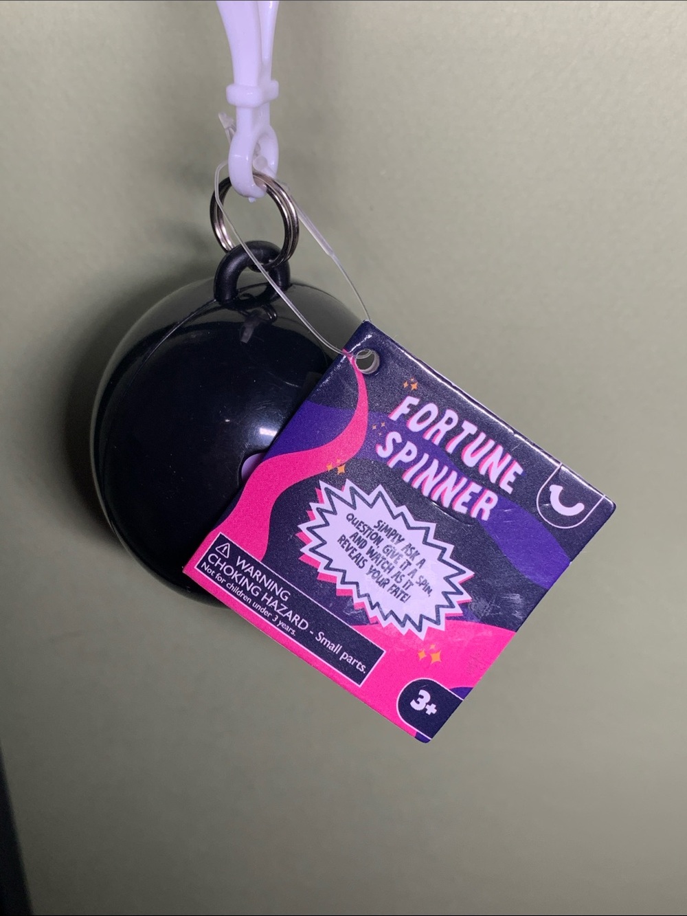 Fortune Spinner Keychain - Black